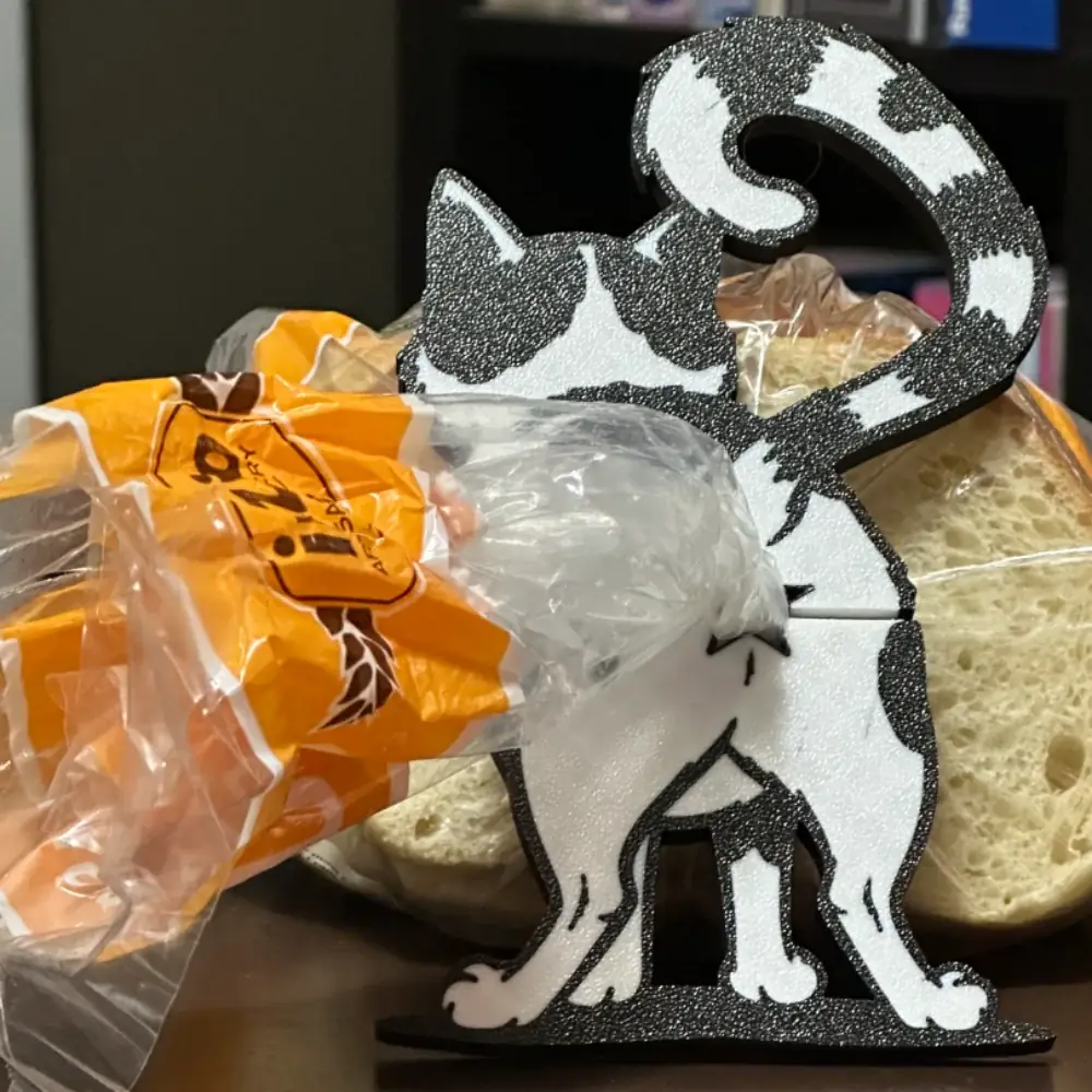 Prendedor de pão bumbum de gato