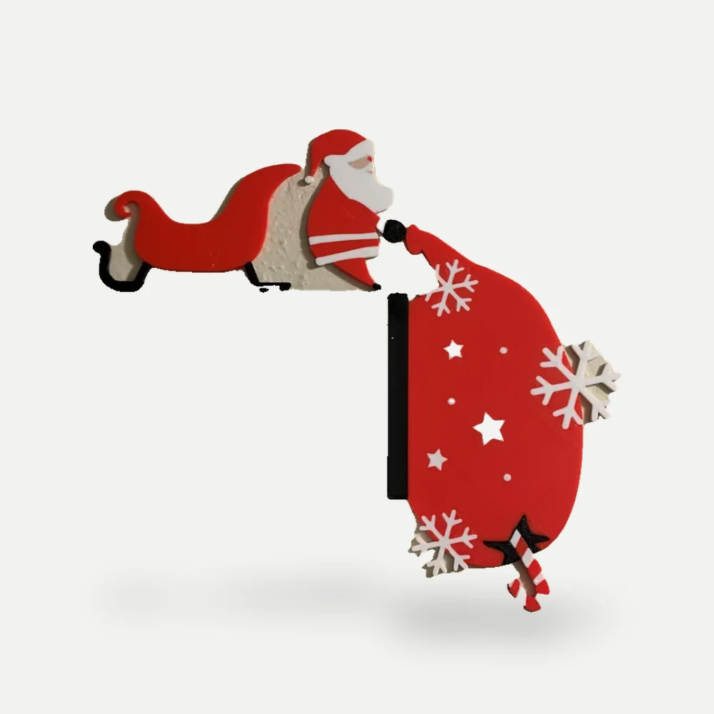 Papai Noel de canto de porta