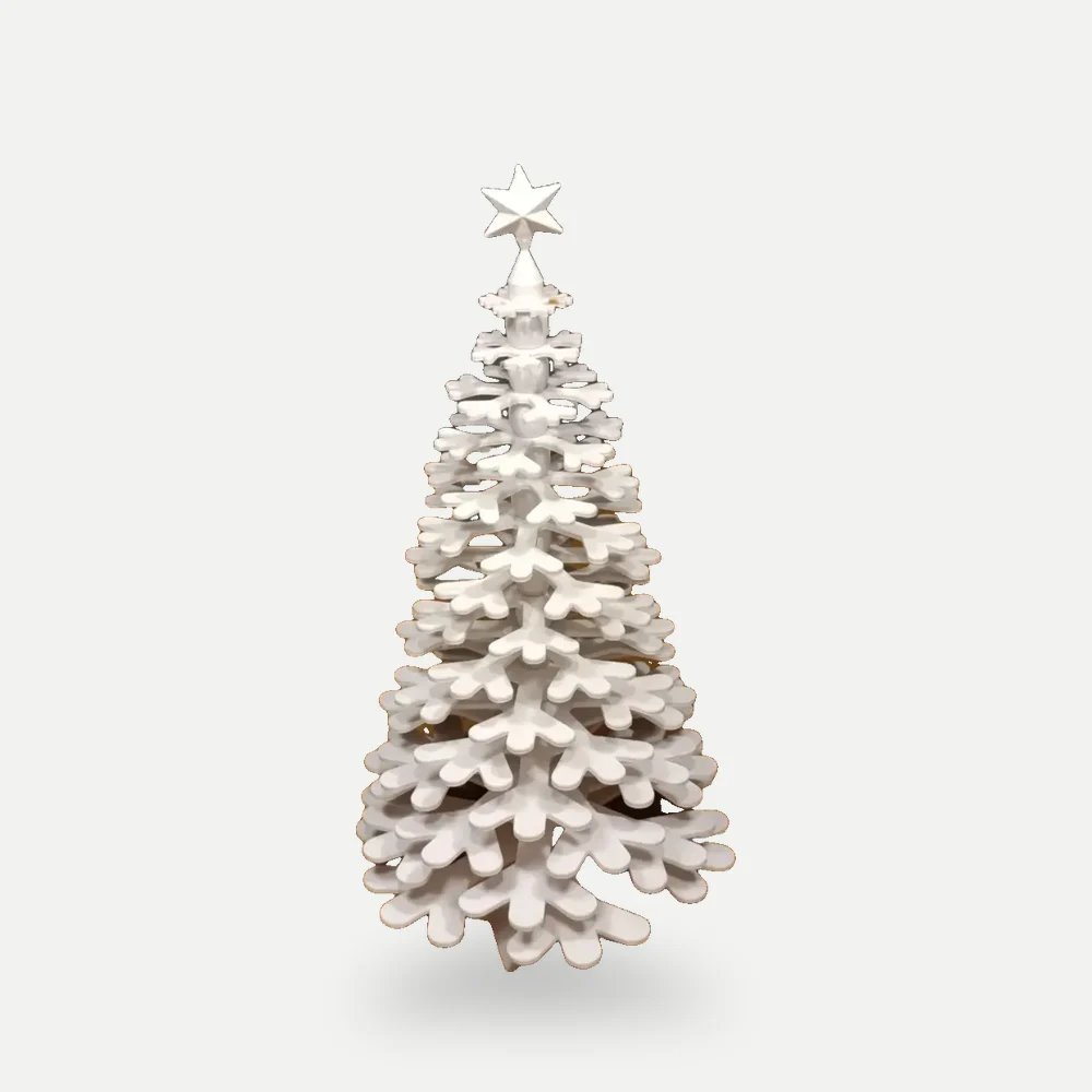 Árvore de Natal de flocos de neve