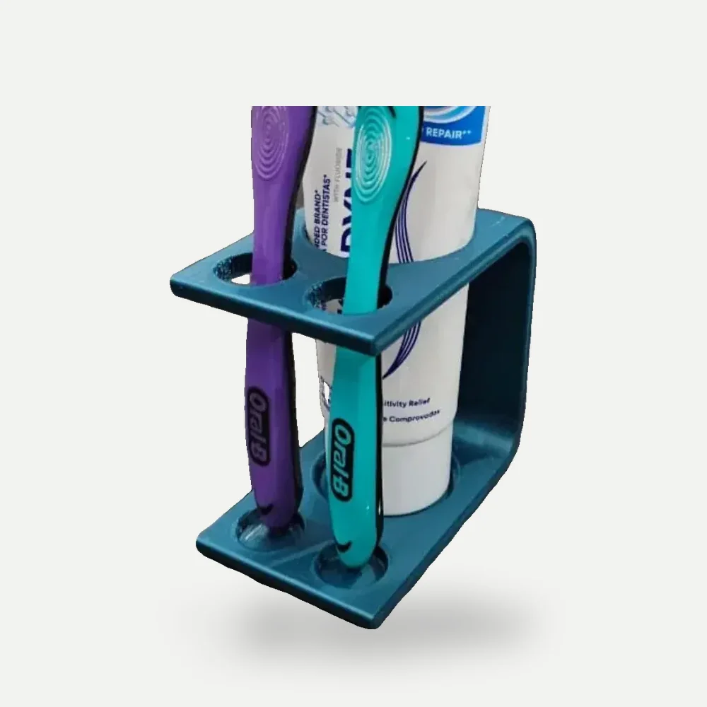 Suporte para escova e pasta de dente